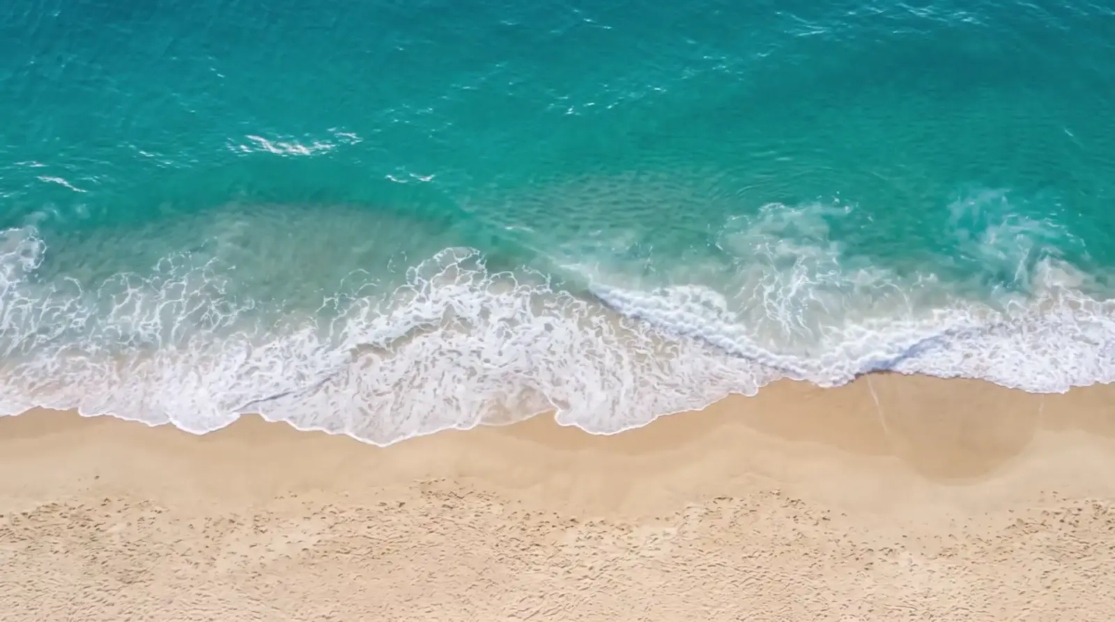 Ocean off the Bali coast, seen from the air