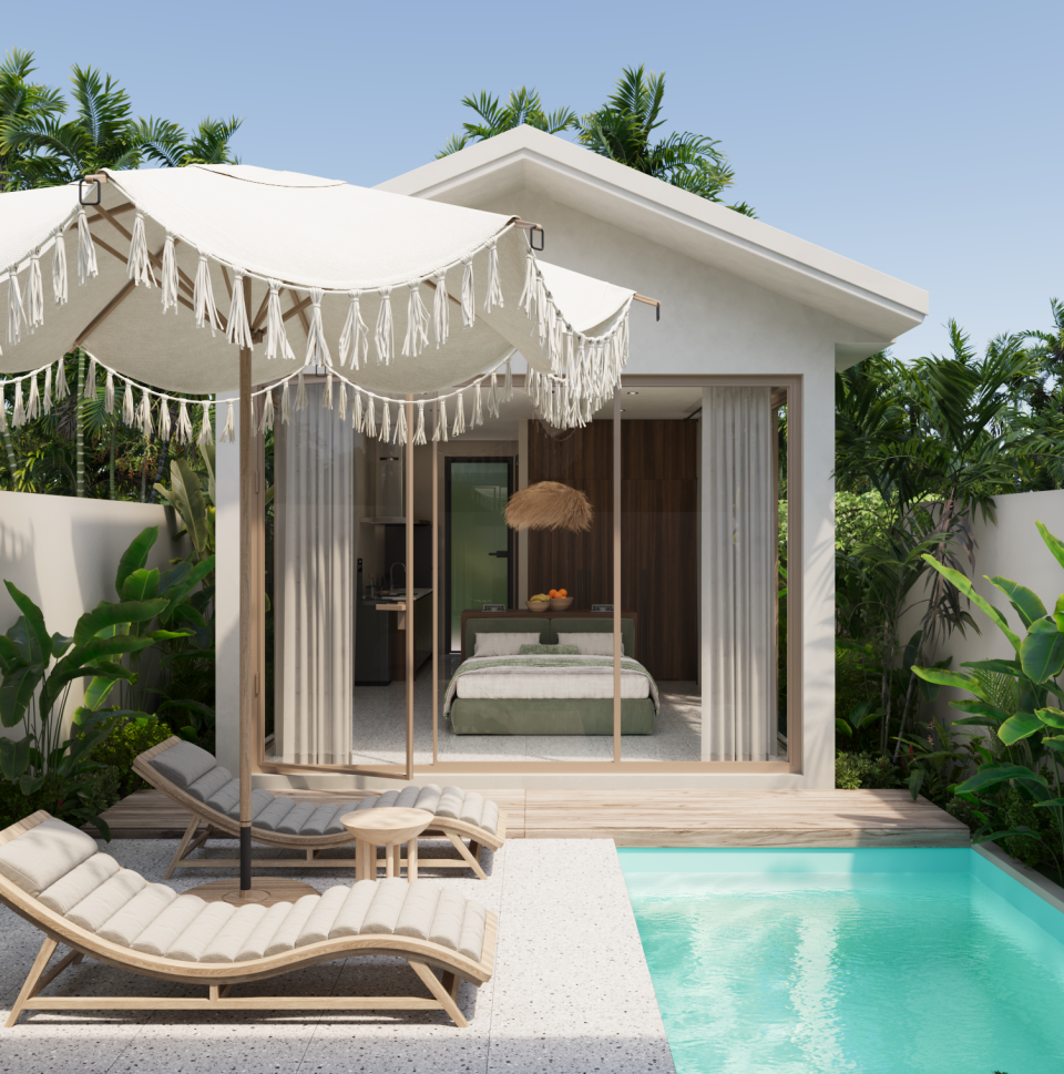 Studio Villa in Pandawa villas — Outside view