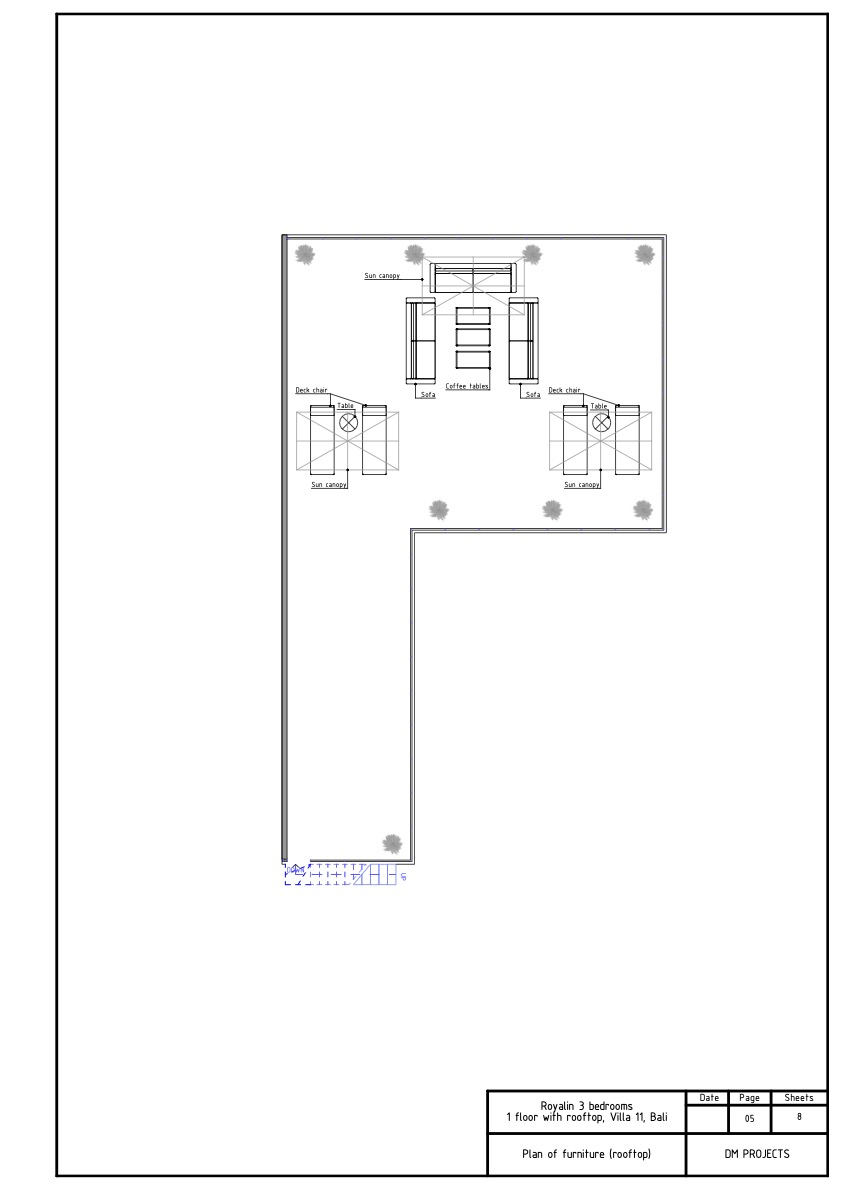 Royalin 3 bedrooms 1 floor with rooftop, Villa 11. REV01