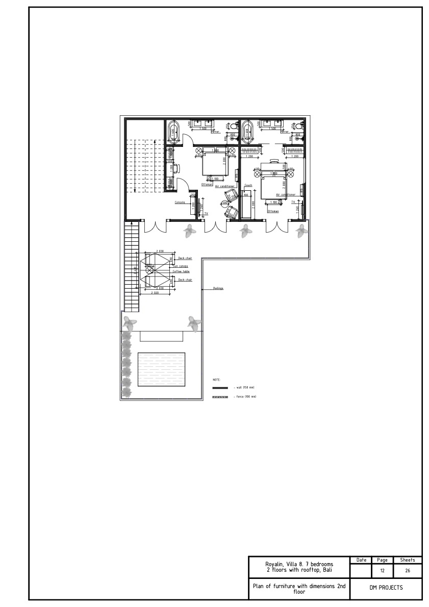 Royalin, Villa 8. 7 bedrooms, 2 floors with roof top