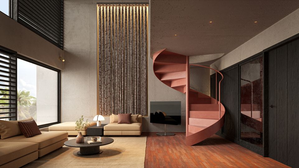 1 Bedroom Apartment in Lyvin | Uluwatu — ULU Tower A Upper — Living Area 03