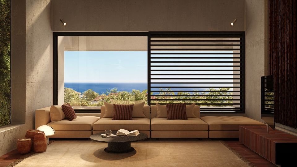 1 Bedroom Apartment in Lyvin | Uluwatu — ULU Tower A Lower Living and Dining Area 05