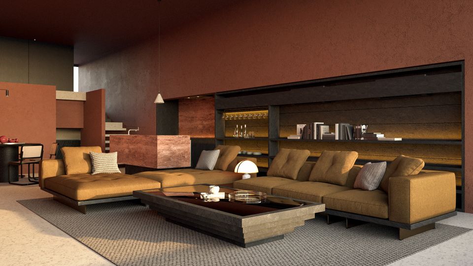 Type B Upper Living and Dining Area 1
