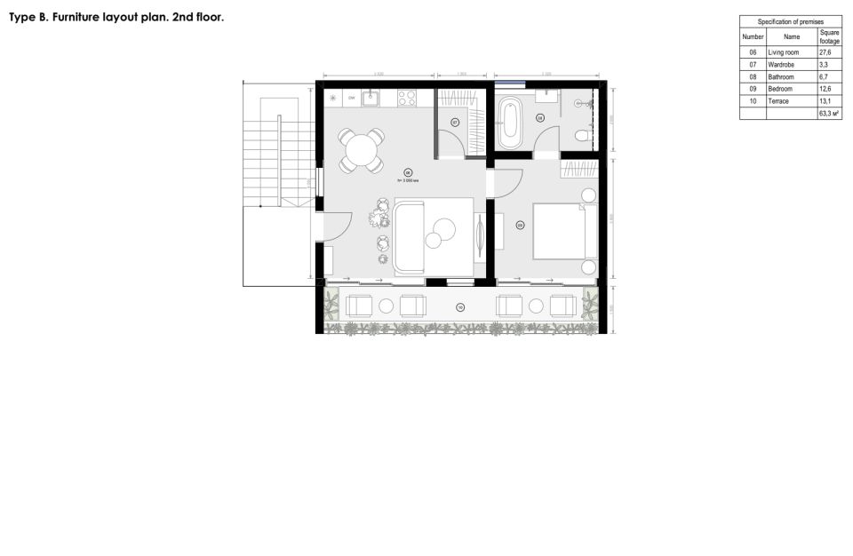 3 2nd, 3rd floor