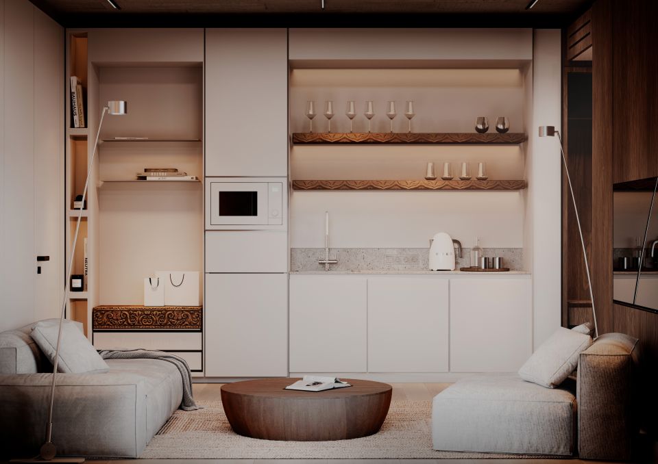 1 Bedroom Apartment in The Sense — New Smart Livingroom 4