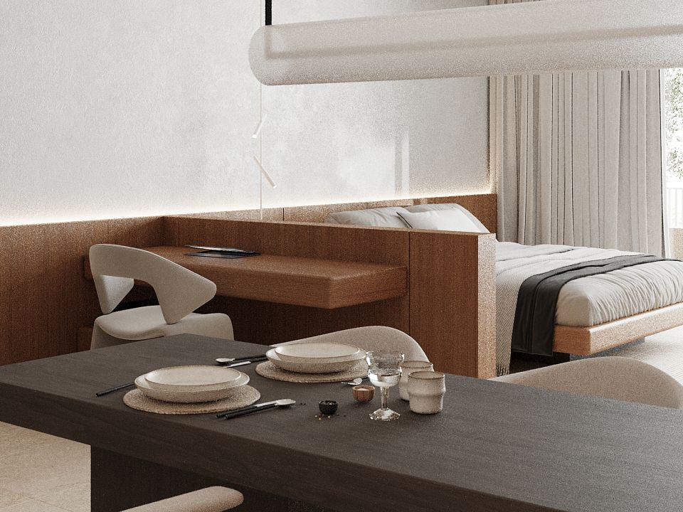 MELA A Units 7, 8 – Living and Dining Area 08