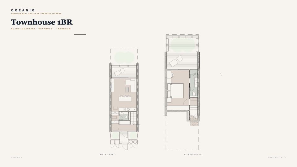 Townhouse 1BR - floor plan
