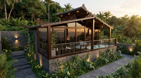 1BR villa with private pool